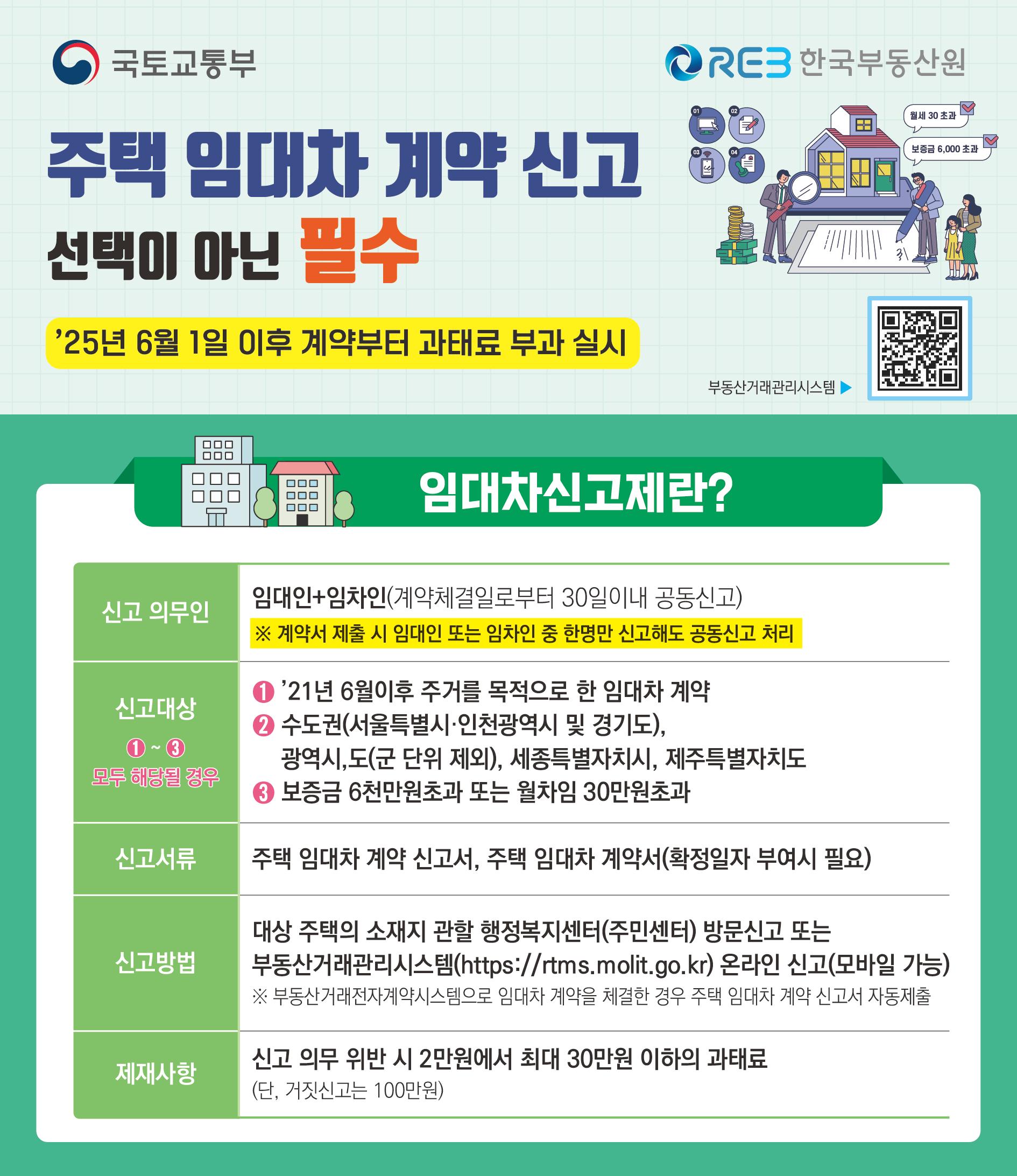 임대차신고제 포스터